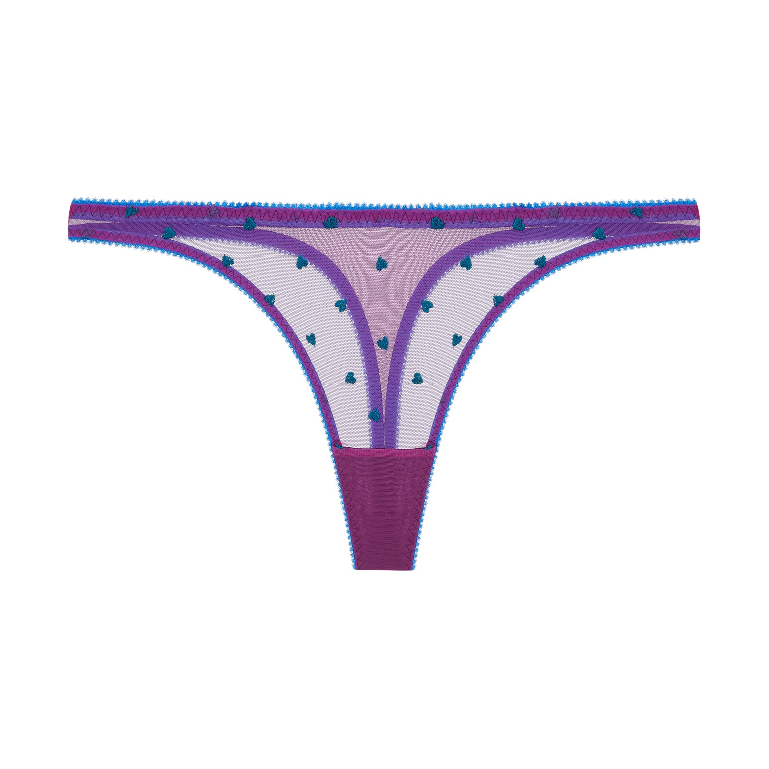 Dora Larsen Mabel Heart Embroidery Thong